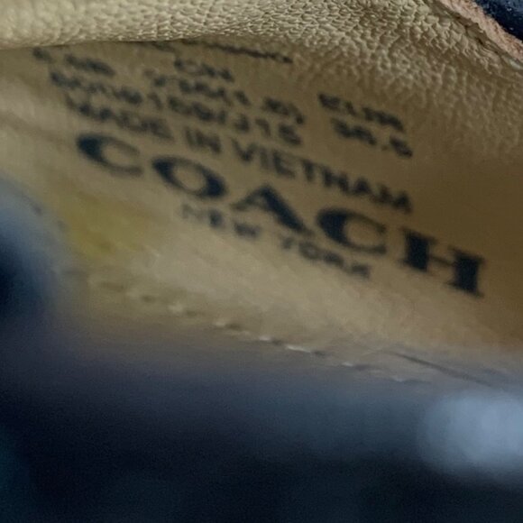 New COACH Justine Ballet Flats Pointed Toe Lace Up Strappy Q8007 Womens SZ 6.5B - Picture 5 of 6